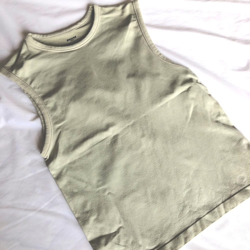 SKIMS Sage Green Tank
